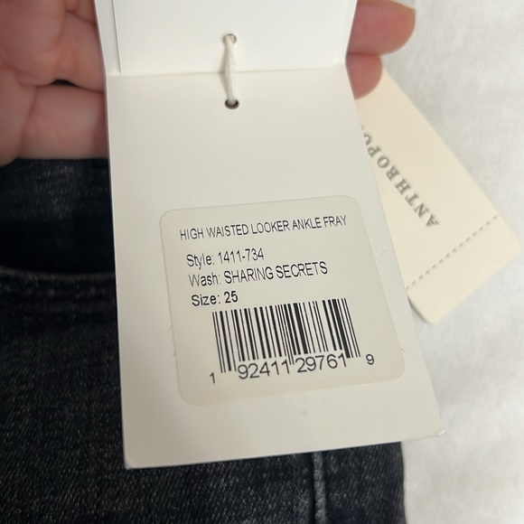 Mother high waisted looker ankle fray jean - Picture 3 of 5